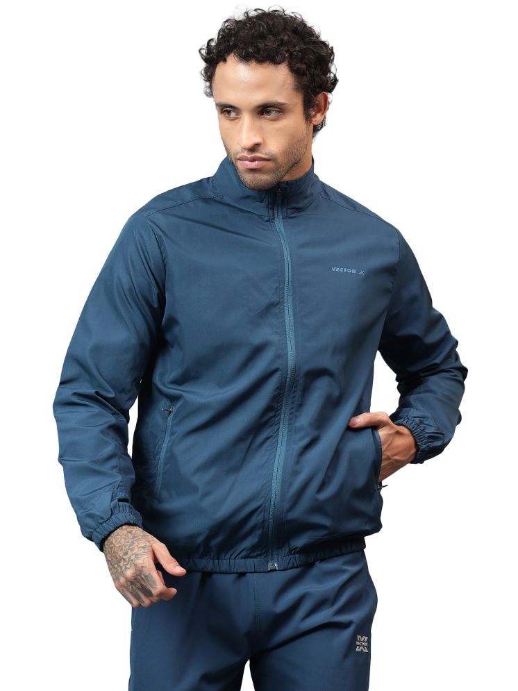     			Vector X Blue Polyester Men's Running Windcheater ( Pack of 1 )