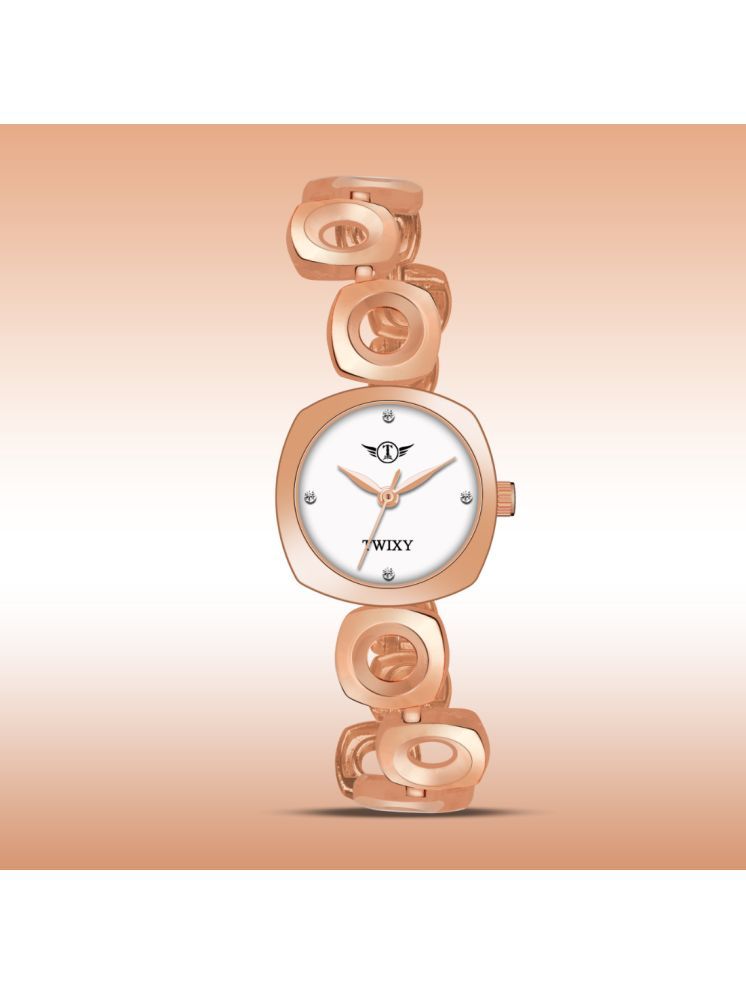     			twixy Rose Gold Metal Analog Womens Watch