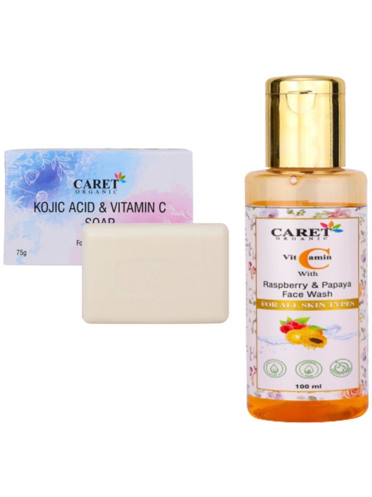     			Caret Organic Skin Whitening Papaya Face Wash Soap for All Skin Type ( Pack of 2 )