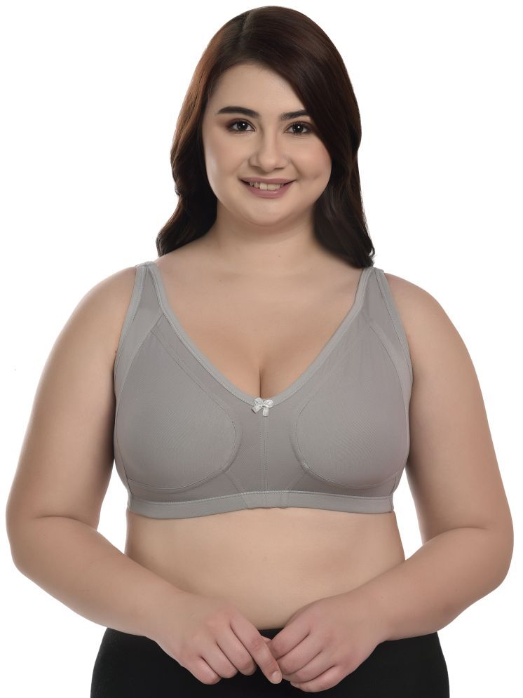     			Elina Pack of 1 Cotton Lightly Padded Minimizer Bra For Women ( Silver )