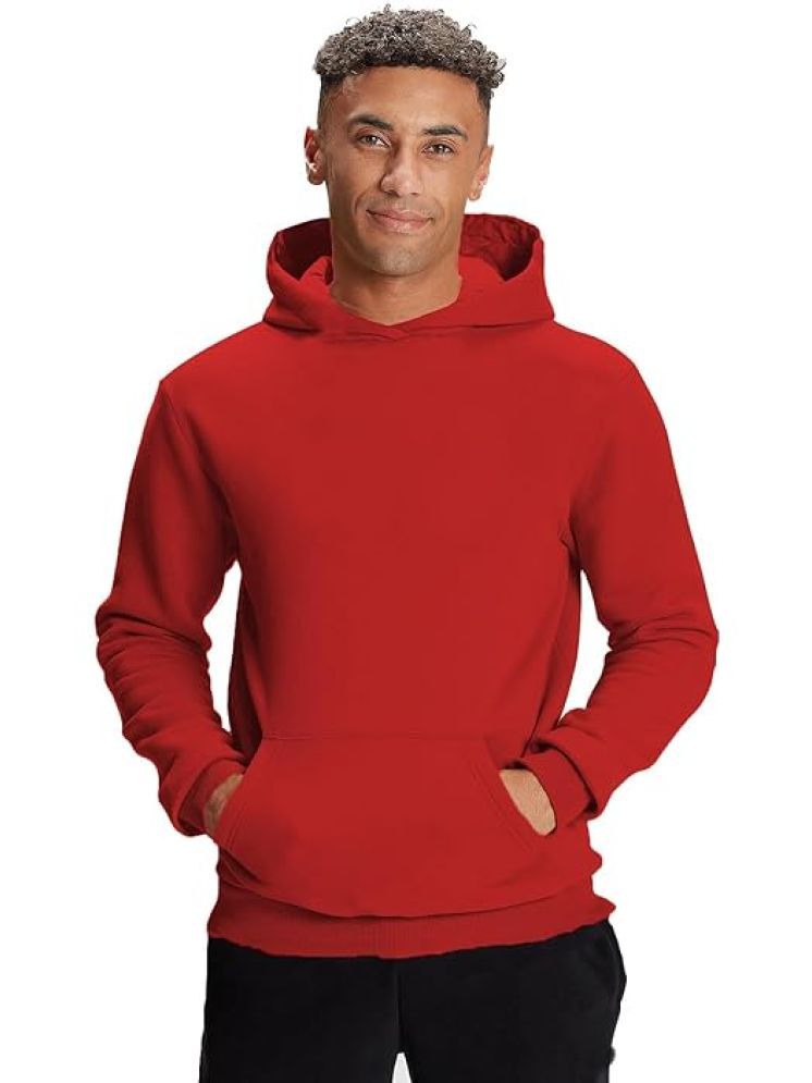     			JUGULAR Cotton Blend Hooded Men's Sweatshirt - Red ( Pack of 1 )