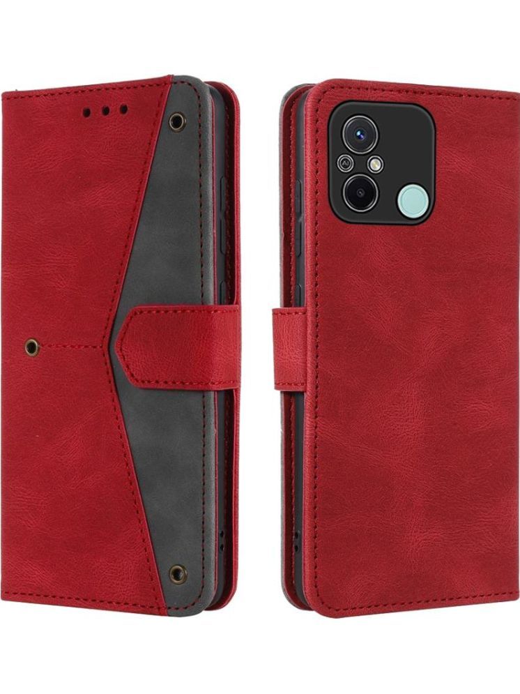     			Masque Red Flip Cover Artificial Leather Compatible For Poco M6 Pro ( Pack of 1 )