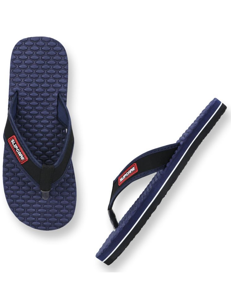     			SLIPCARE Blue Men's Massage Flip Flop