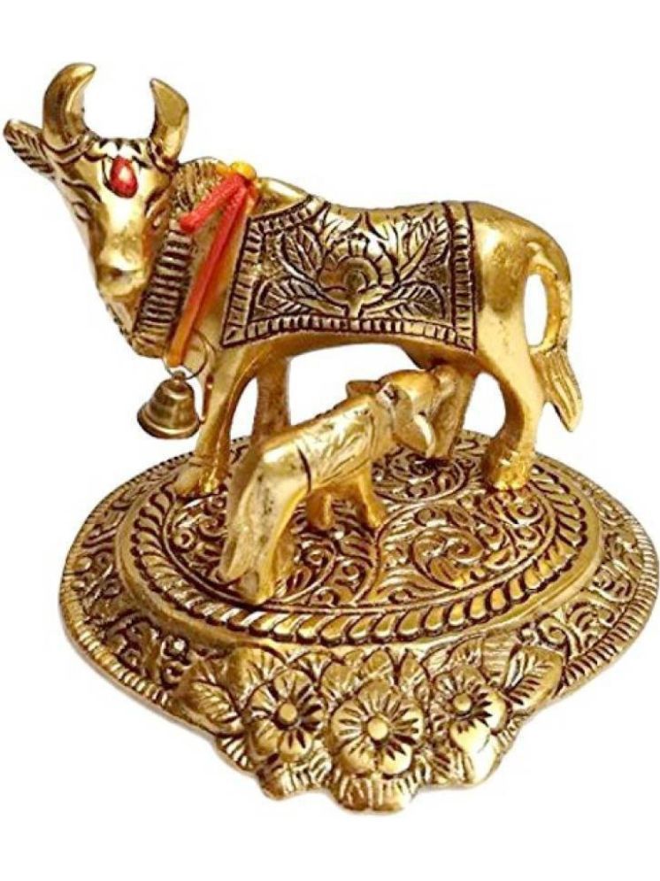     			Shri Astha Vinayak Aluminium Cow and Calf Idol ( 12 cm )