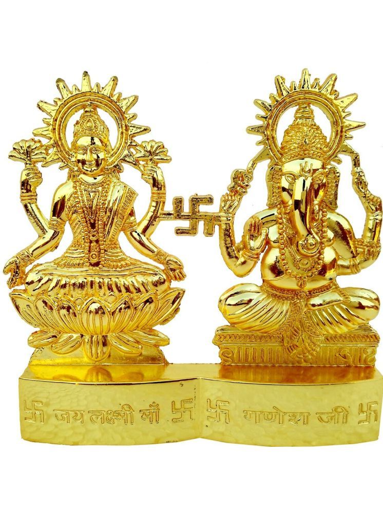     			Shri Astha Vinayak Brass Laxmi Ganesh Idol ( 7 cm )