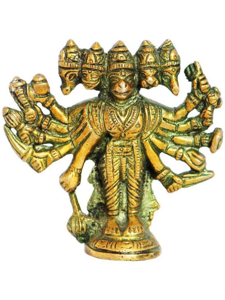     			Shri Astha Vinayak Brass Lord Hanuman Idol ( 6 cm )