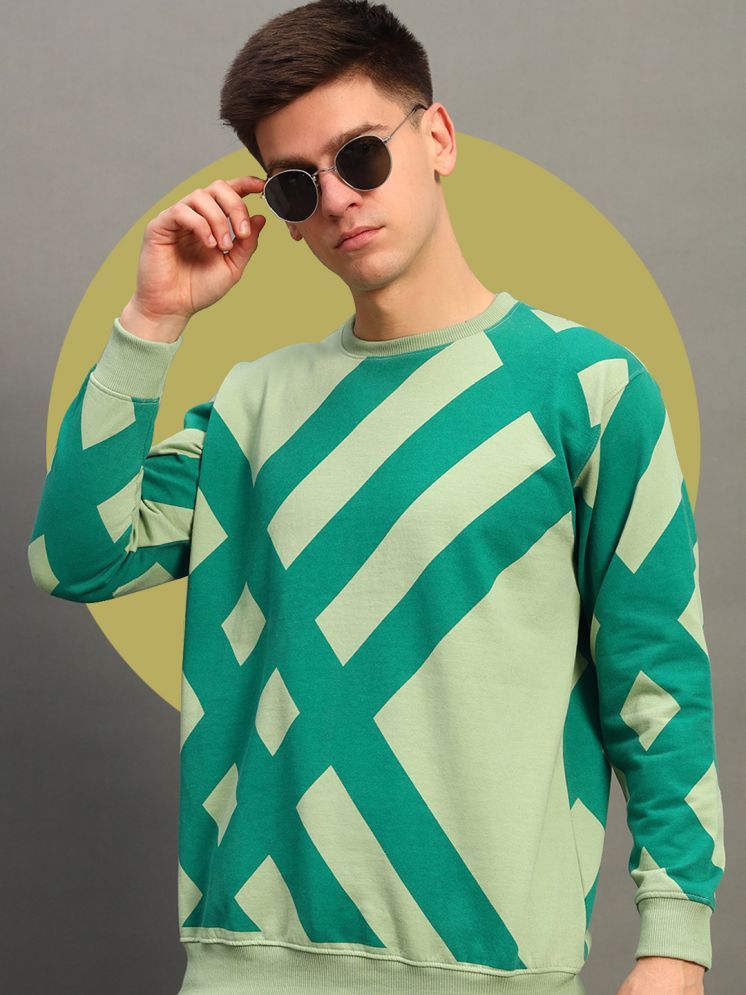     			THE CASUALS Cotton Blend Round Neck Men's Sweatshirt - Mint Green ( Pack of 1 )