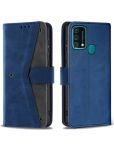 Masque Blue Flip Cover Artificial Leather Compatible For Samsung Galaxy F41 ( Pack of 1 )