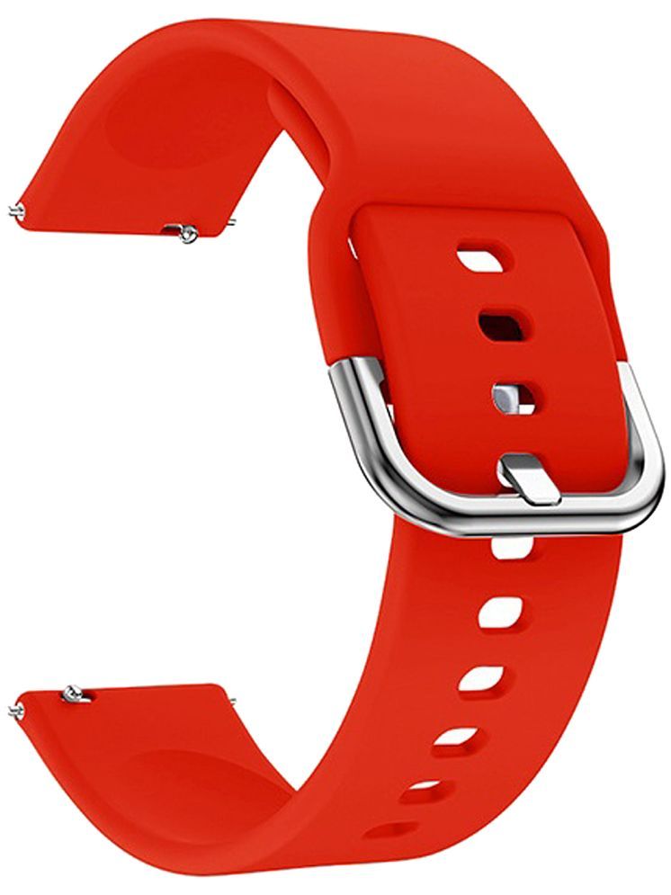     			ACM Watch Strap Silicone Belt compatible with Maxima Max Pro Apex Smartwatch Sports Hook Band Red