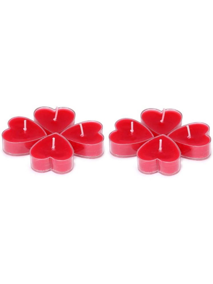     			AFAST Red Spice Wax Tea Light Candle 3 cm ( Pack of 8 )