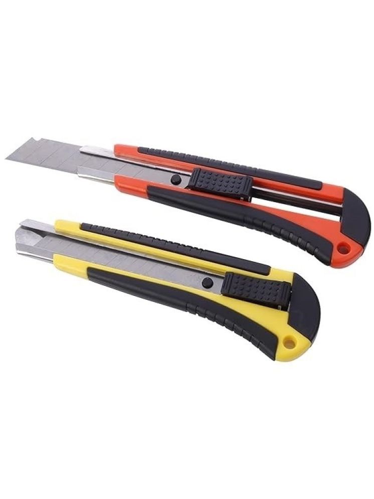     			Eclet Heavy Duty 18 mm Cutter Knife [ Color as per Availability | Cutter Pack of 2 ]