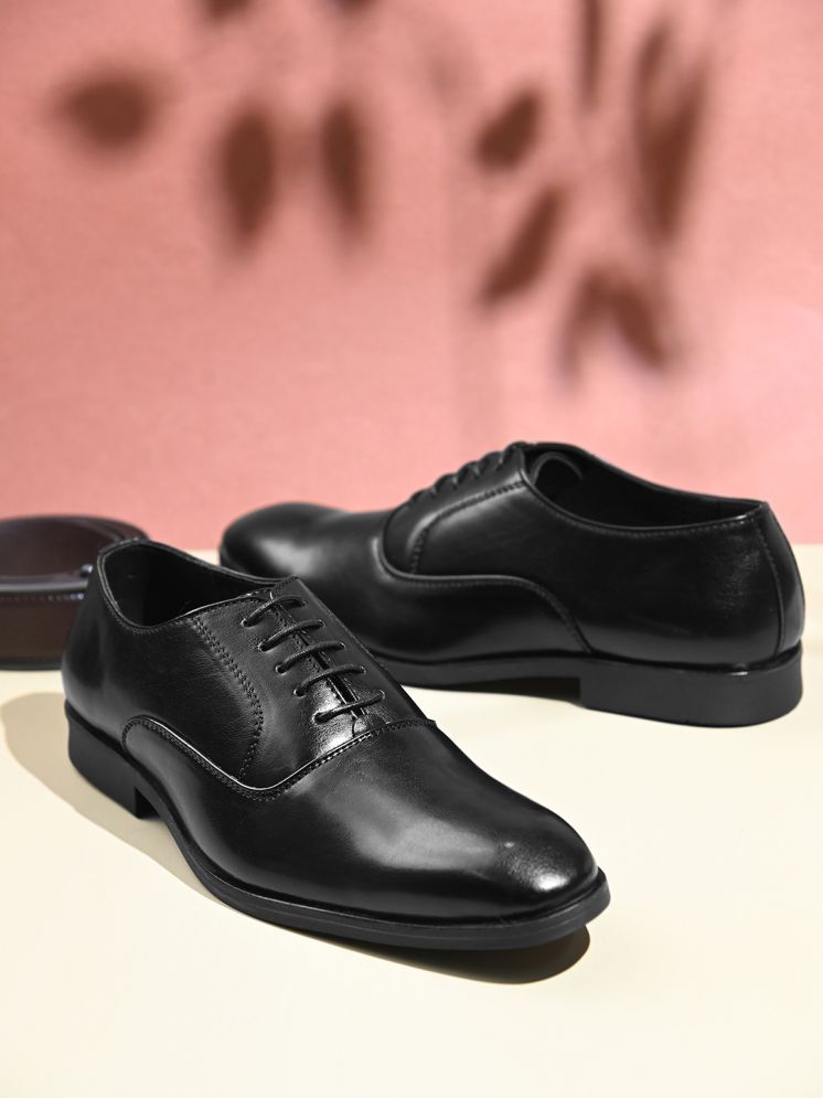     			Fentacia Black Men's Oxford Formal Shoes