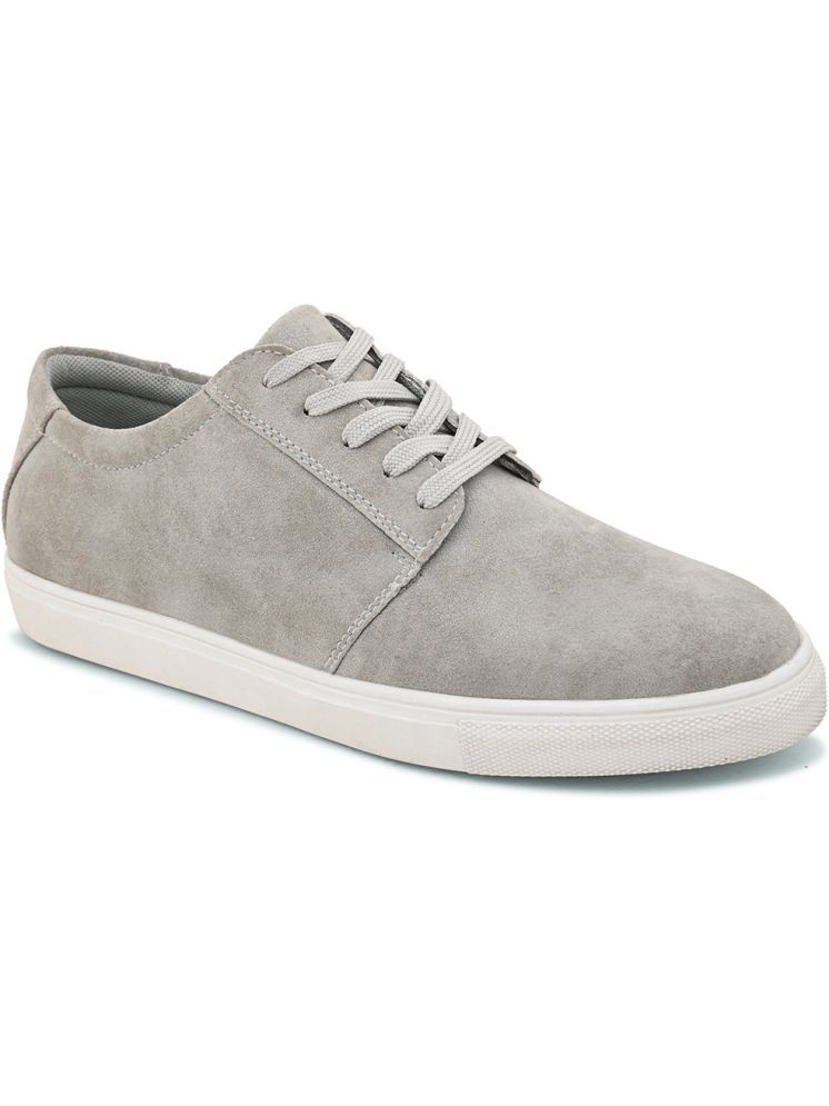     			Fentacia MEN CASUAL SHOES Light Grey Men's Outdoor Shoes