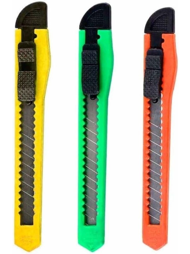     			Freedy 1 Carton Cutter(9mm) Blade Snap Off Cutter Utility Knives Retractable Snap-Off Knife(any 1 random colour will send)(B)