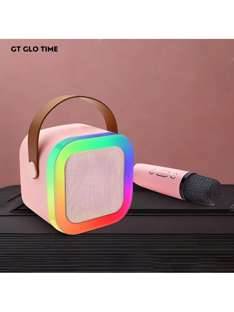     			GT GLOTIME Bluetooth Speaker 10 W Bluetooth Speaker Bluetooth V 5.1 with USB,LED lights Torch,3D Bass Playback Time 6 hrs White