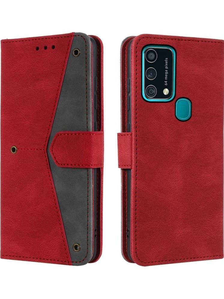     			Masque Red Flip Cover Artificial Leather Compatible For Samsung Galaxy M31 ( Pack of 1 )