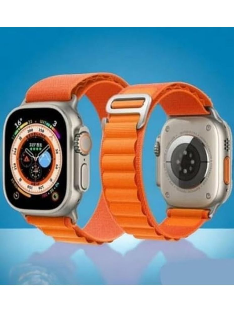     			OCEAN THREEZ AMOLED BT Calling Rubber Upto 1-2 days Smart Watch Orange