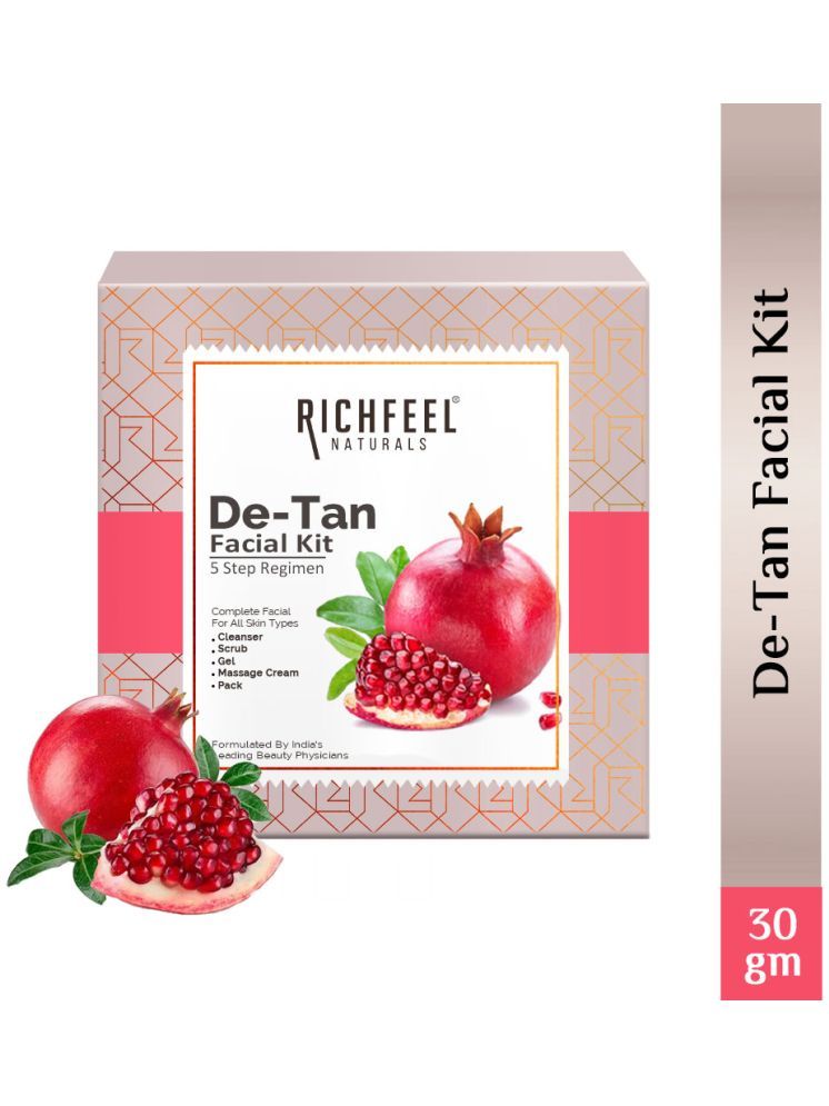     			Richfeel De-Tan Facial Kit 5x6 G for removing tan & uneven skin tone