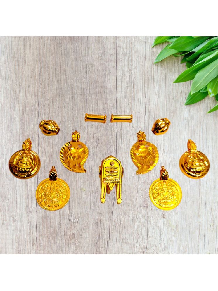     			TGS GOLD COVERING Gold Pendant set ( Pack of 1 )