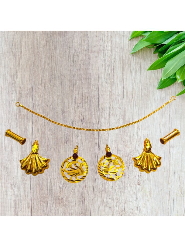     			TGS GOLD COVERING Gold Pendant set ( Pack of 1 )