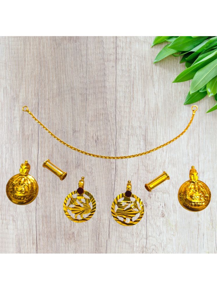     			TGS GOLD COVERING Gold Pendant set ( Pack of 1 )