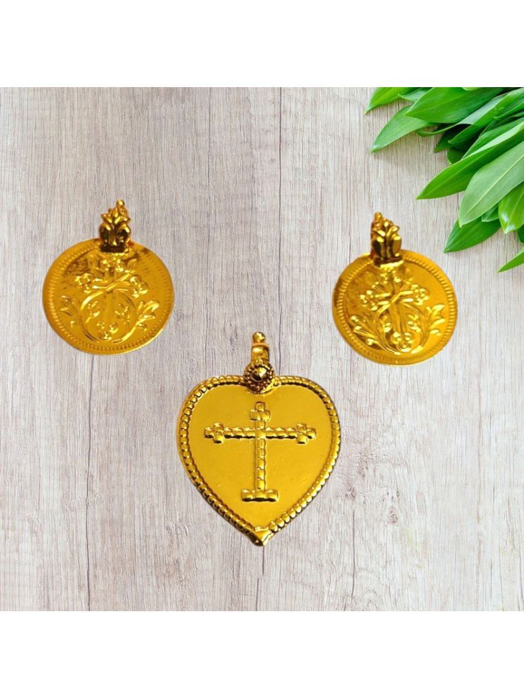     			TGS GOLD COVERING Gold Pendant set ( Pack of 1 )