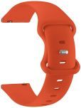 ACM Watch Strap Silicone Belt compatible with Zebronics Unbeatable 3 Smartwatch Sports Dual Closure Band Orange