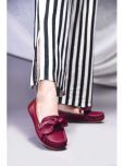 JM Looks Maroon Women's Loafers