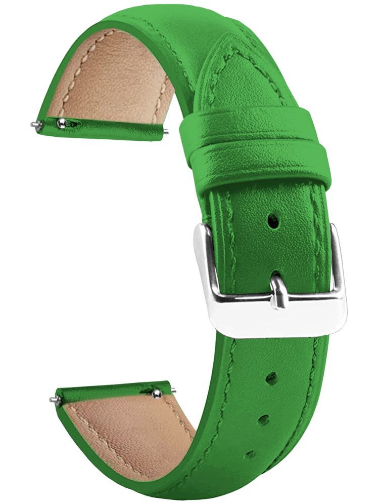     			ACM Watch Strap Leather Belt compatible with Zebronics Zeb Hydra Smartwatch Casual Classic Band Green