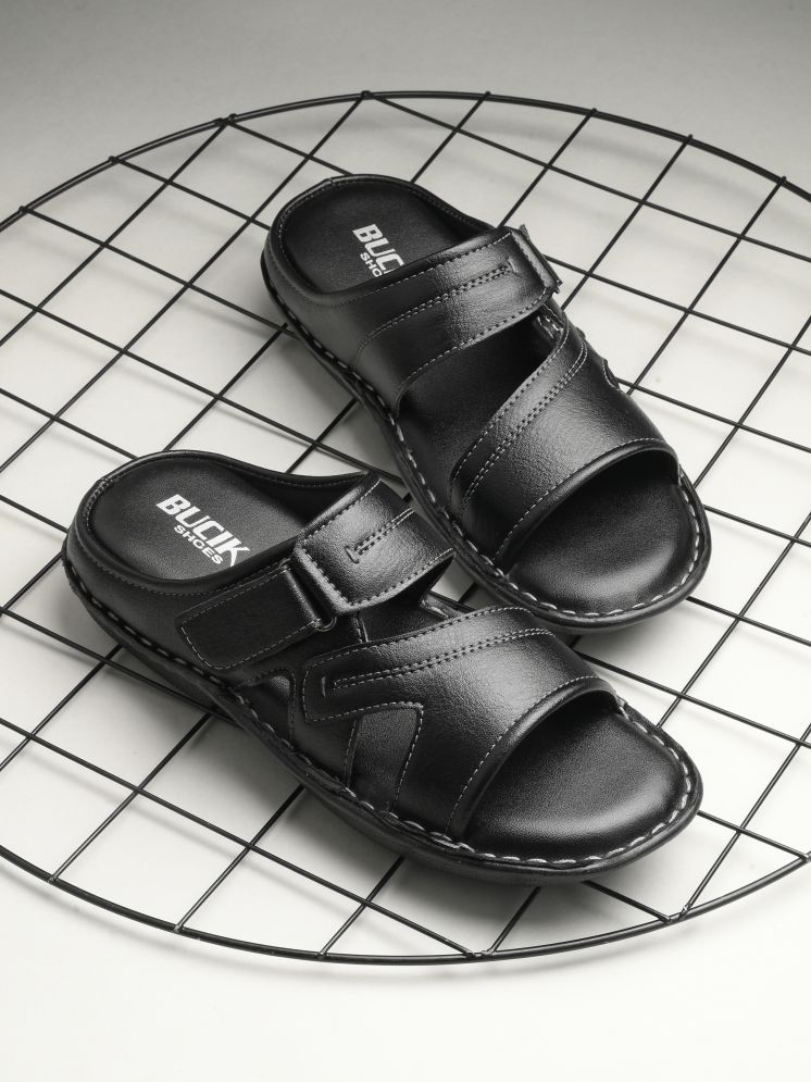     			Bucik Black Men's Daily Slipper