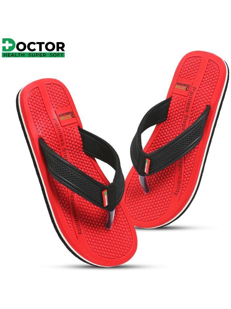     			Doctor Health Super Soft Red Women's Slipper