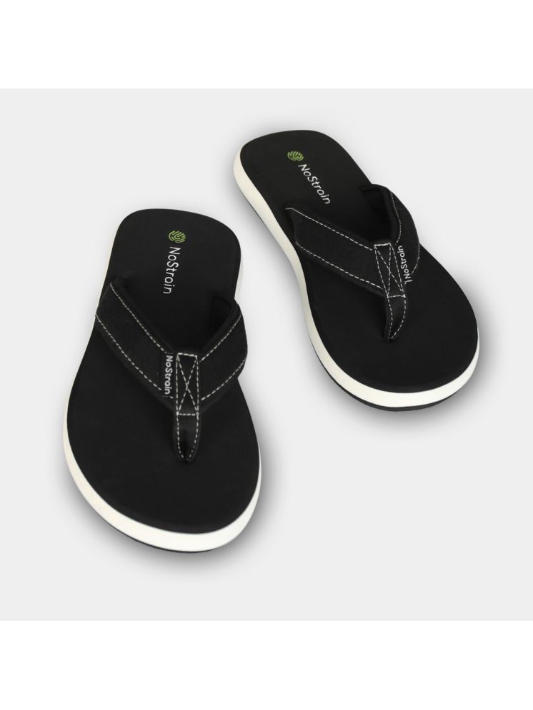     			NoStrain Black Men's Daily Slipper