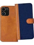 Knotyy Brown Flip Cover Artificial Leather Compatible For iQOO Z9s Pro 5G ( Pack of 1 )