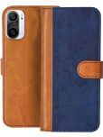 Knotyy Brown Flip Cover Artificial Leather Compatible For Xiaomi redmi K40 ( Pack of 1 )