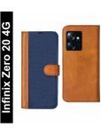 Knotyy Brown Flip Cover Artificial Leather Compatible For Infinix Zero 20 ( Pack of 1 )