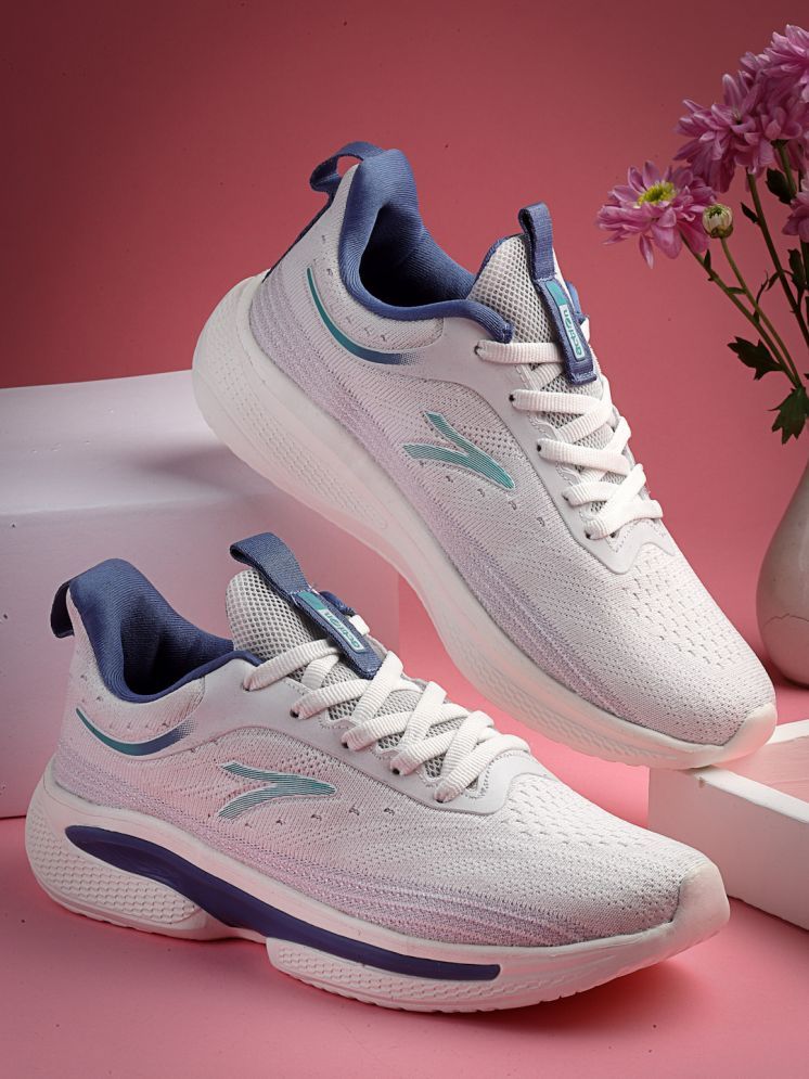     			Action - White Women's Running Shoes