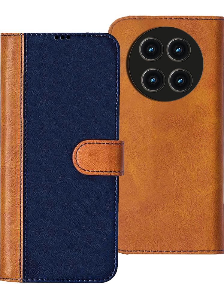     			Knotyy Brown Flip Cover Artificial Leather Compatible For RealMe 13 Pro Plus 5G ( Pack of 1 )