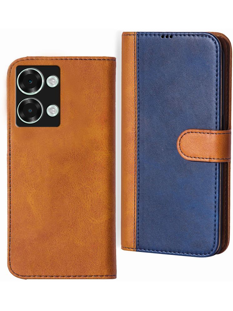     			Knotyy Brown Flip Cover Artificial Leather Compatible For Itel P40 Plus ( Pack of 1 )