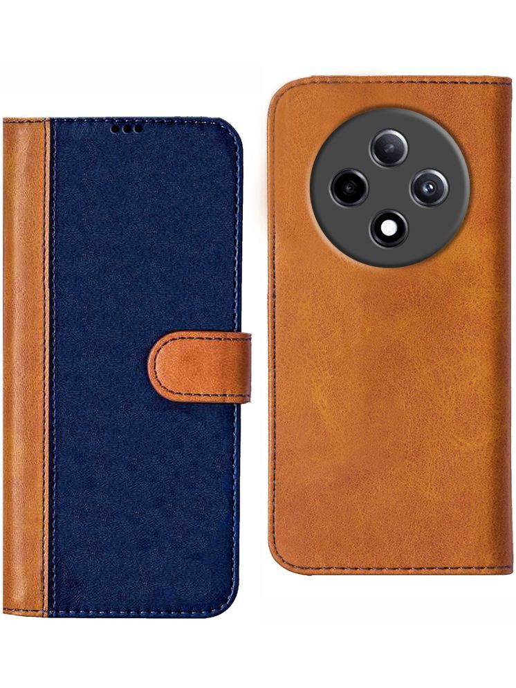     			Knotyy Brown Flip Cover Artificial Leather Compatible For Oppo F27 Pro Plus 5G ( Pack of 1 )