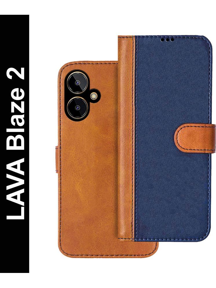     			Knotyy Brown Flip Cover Artificial Leather Compatible For Lava Blaze 2 ( Pack of 1 )