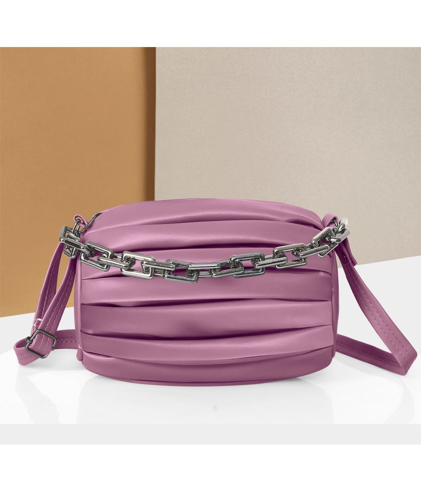     			Moonstar Bag Pink PU Sling Bag