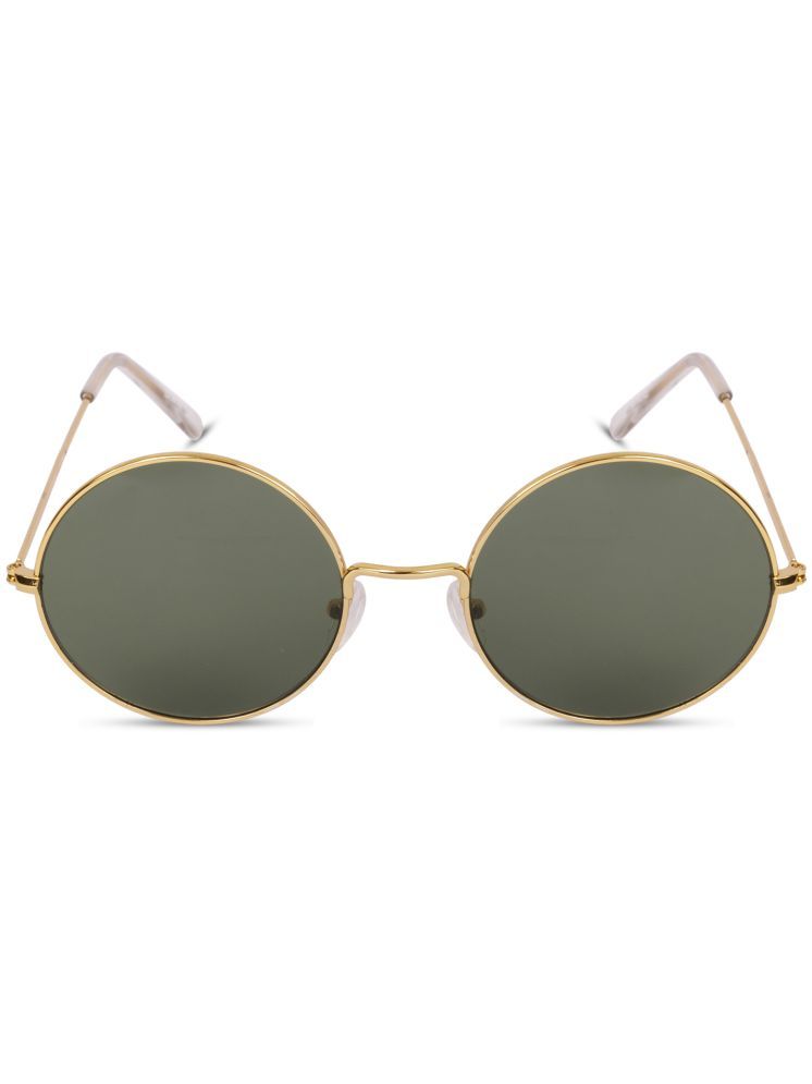     			Sunnies Gold Round Sunglasses ( Pack of 1 )