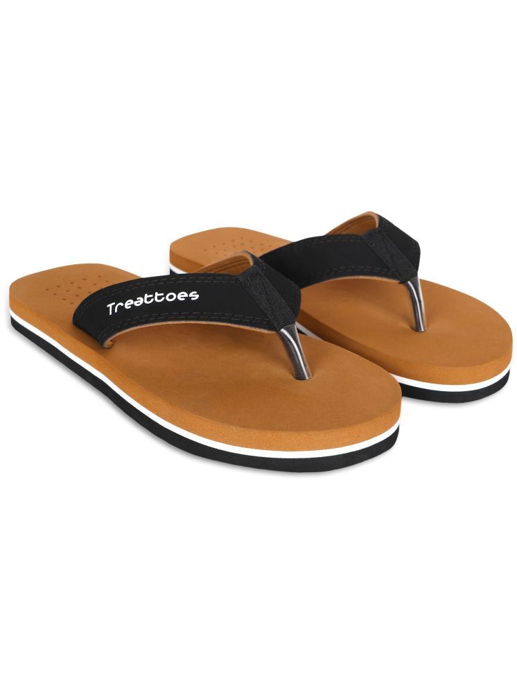     			TREATTOES Tan Men's Daily Slipper