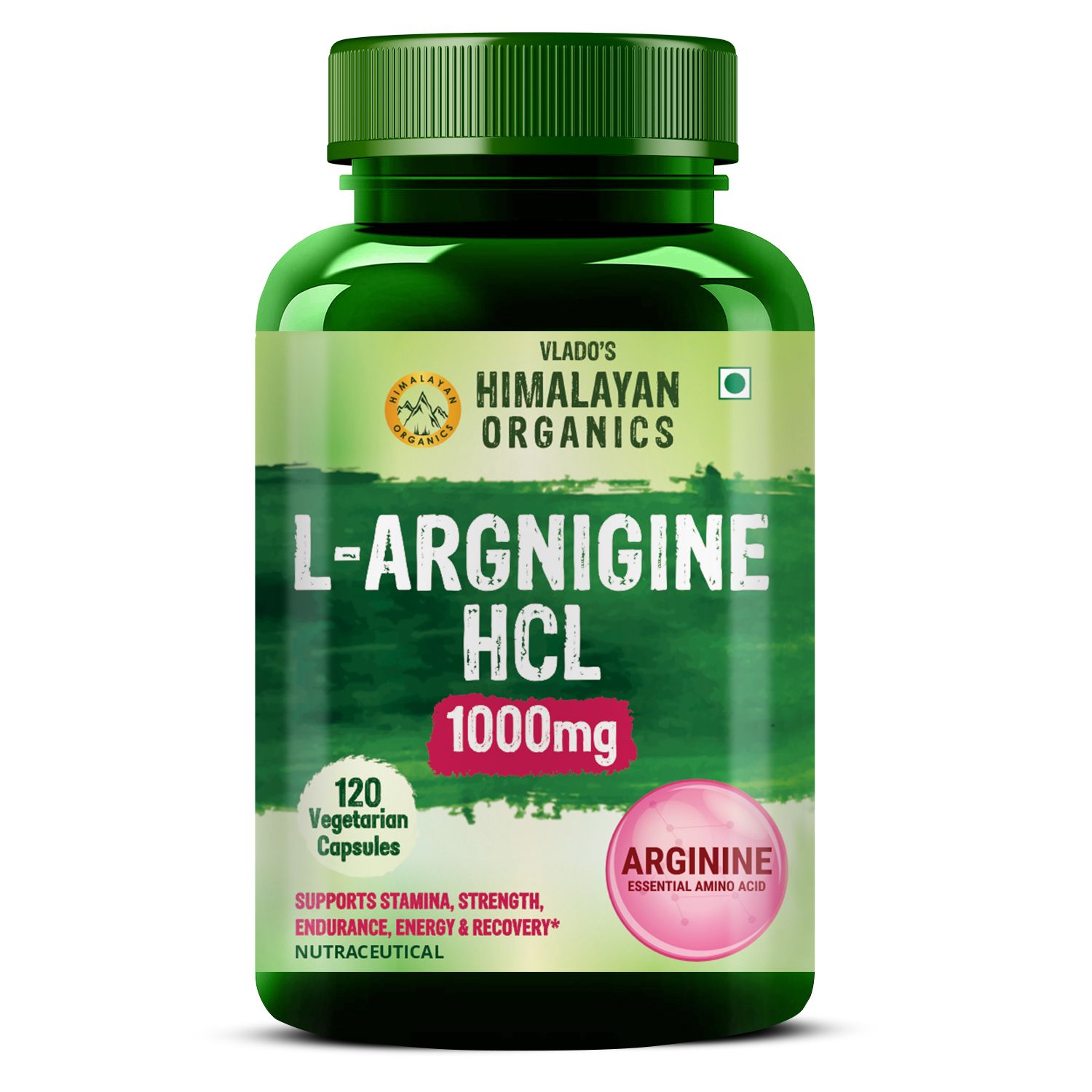     			Vlado's Himalayan Organics L-Arginine 1000 mg With Chromium Picolinate Supplement 120 Caps