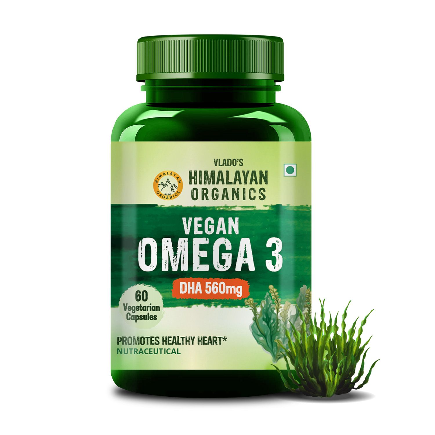     			Vlado's Himalayan Organics an Omega 3 6 9 with DHA (560mg) for Healthy Heart 60 Caps