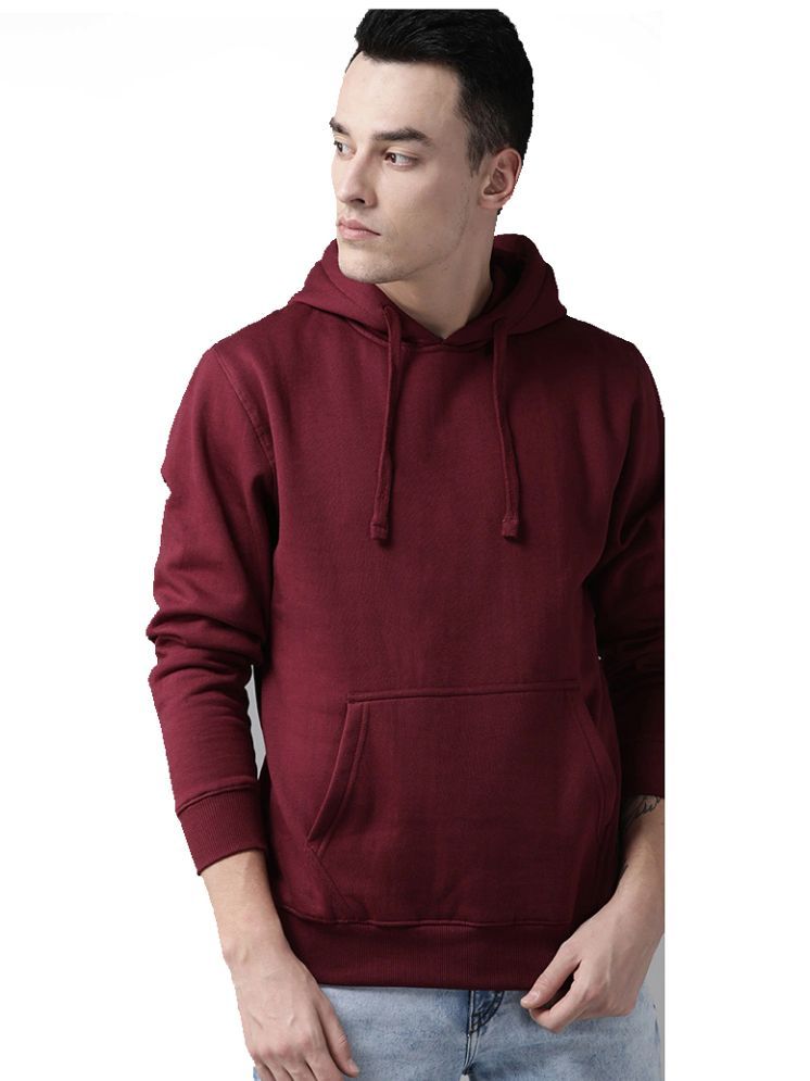     			ACENTEO Fleece Hooded Men's Sweatshirt - Maroon ( Pack of 1 )