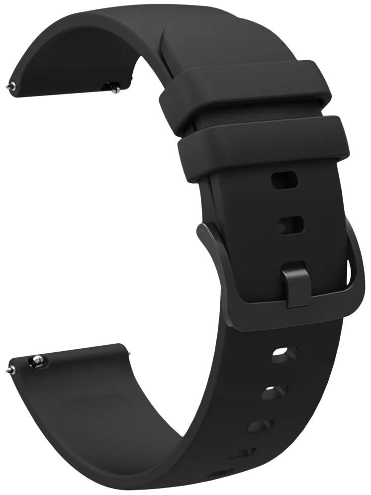     			ACM Watch Strap Silicone Belt compatible with Fastrack Marvellous Fx1 Smartwatch Color Hook Band Black