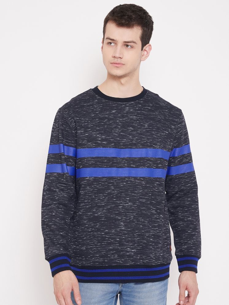     			AUSTIN WOOD Fleece Round Neck Men's Sweatshirt - Navy ( Pack of 1 )