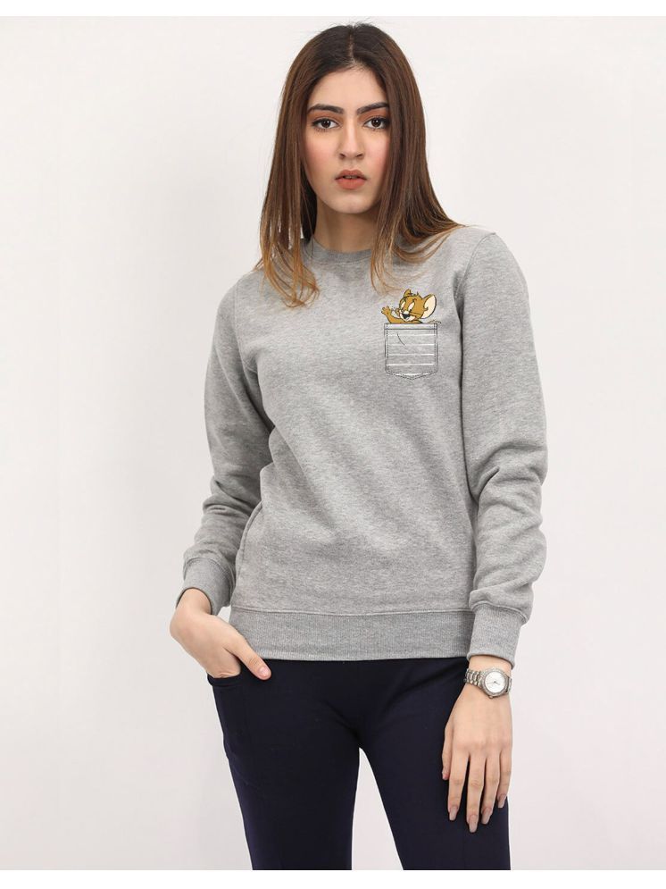     			Calm Down Fleece Women's Non Zippered Sweatshirt ( Grey )