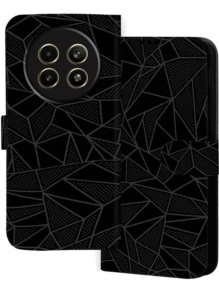     			Knotyy Black Flip Cover Artificial Leather Compatible For RealMe Narzo N65 5G ( Pack of 1 )